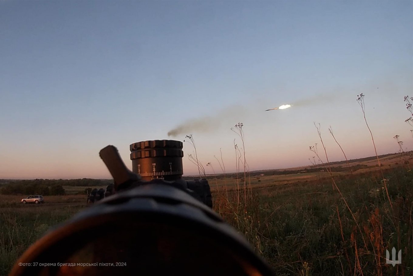 Defense Express / Ukrainian Marines Reveal APKWS Combined With HMMWV to Shell russian Positions (Photo)