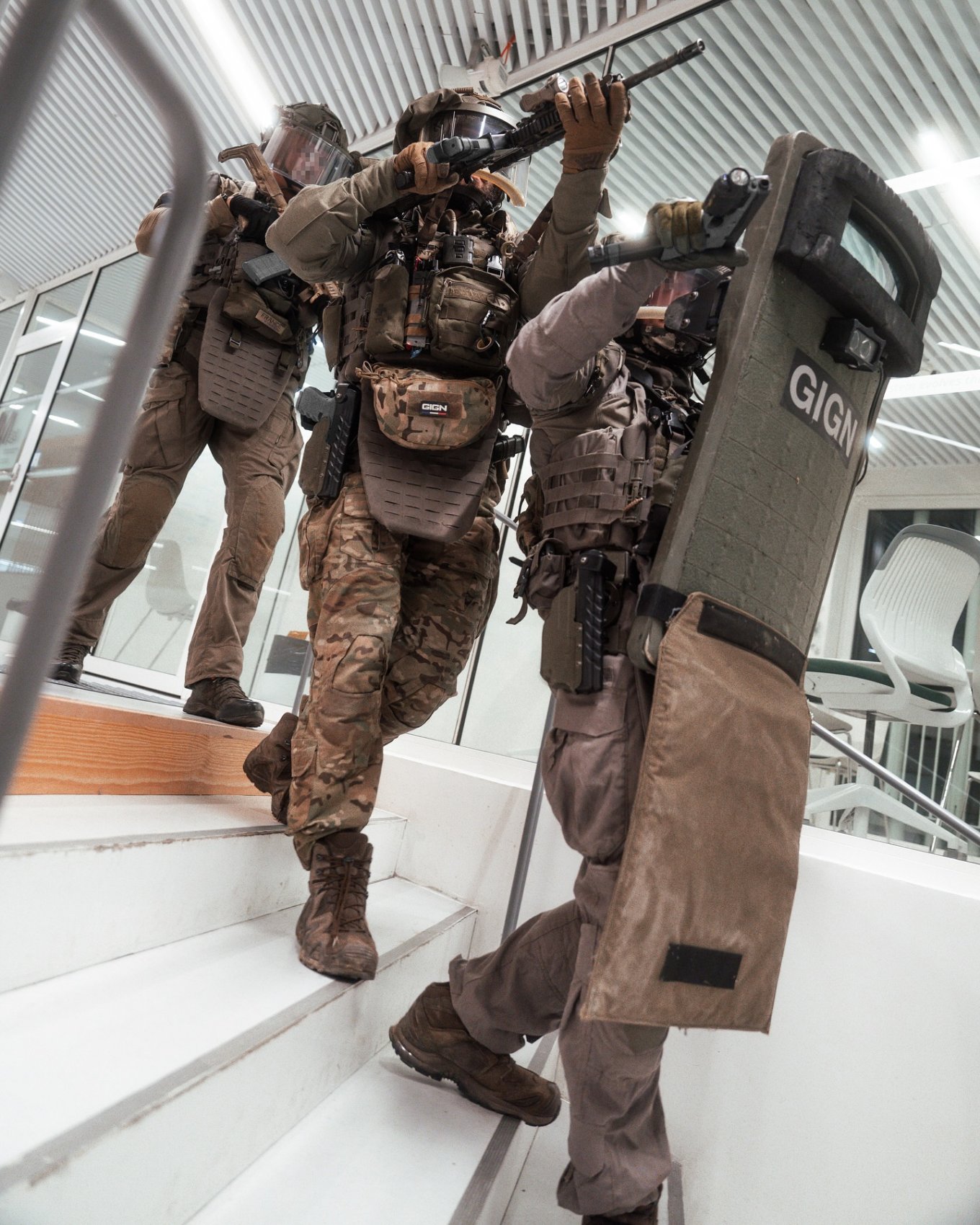 Training of the GIGN special unit of the French Gendarmerie