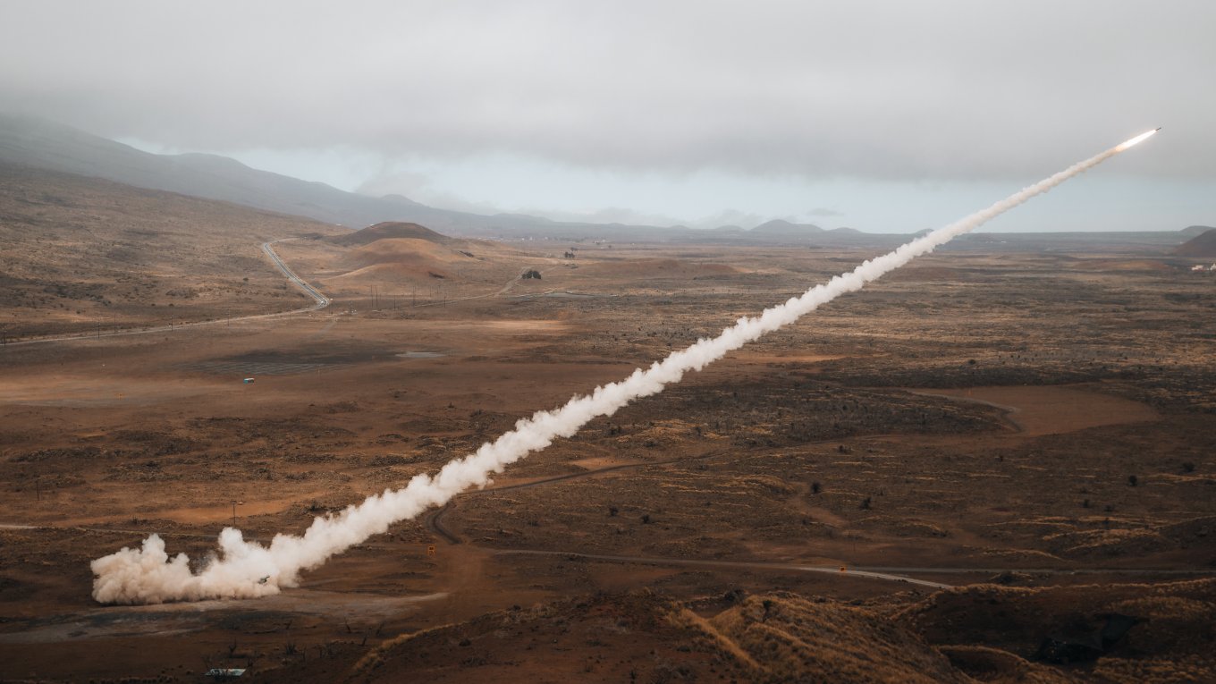 Illustrative photo: GMLRS rocket launch