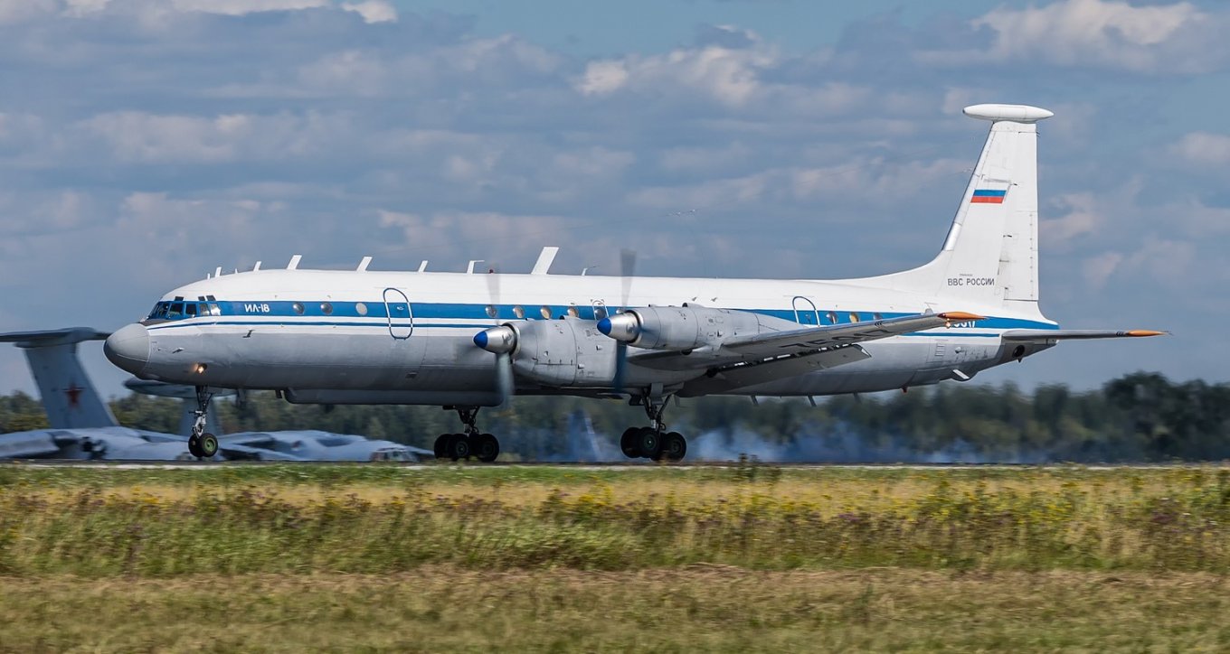 russian Il-22M. Although inscription says Il-18, this is because this type of aircraft derived from Il-18