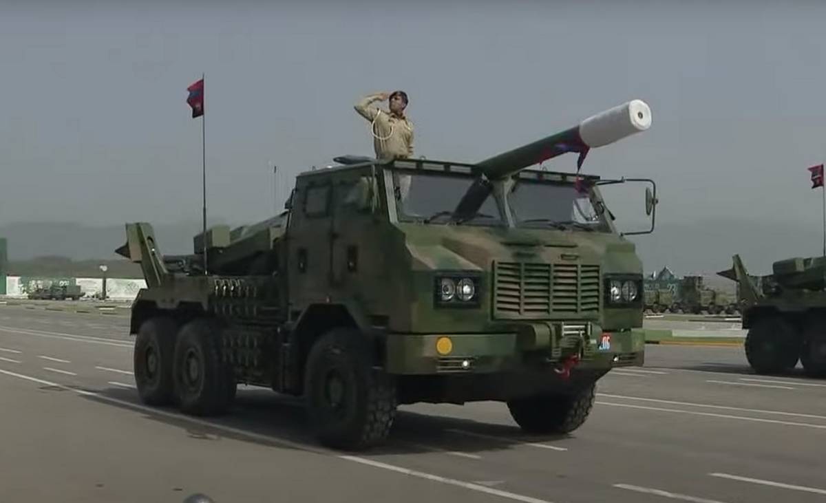 SH-15 at a military parade in Pakistan, March 2022