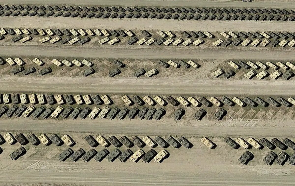 The M1 Abrams preserved at the Sierra Army Depot in California