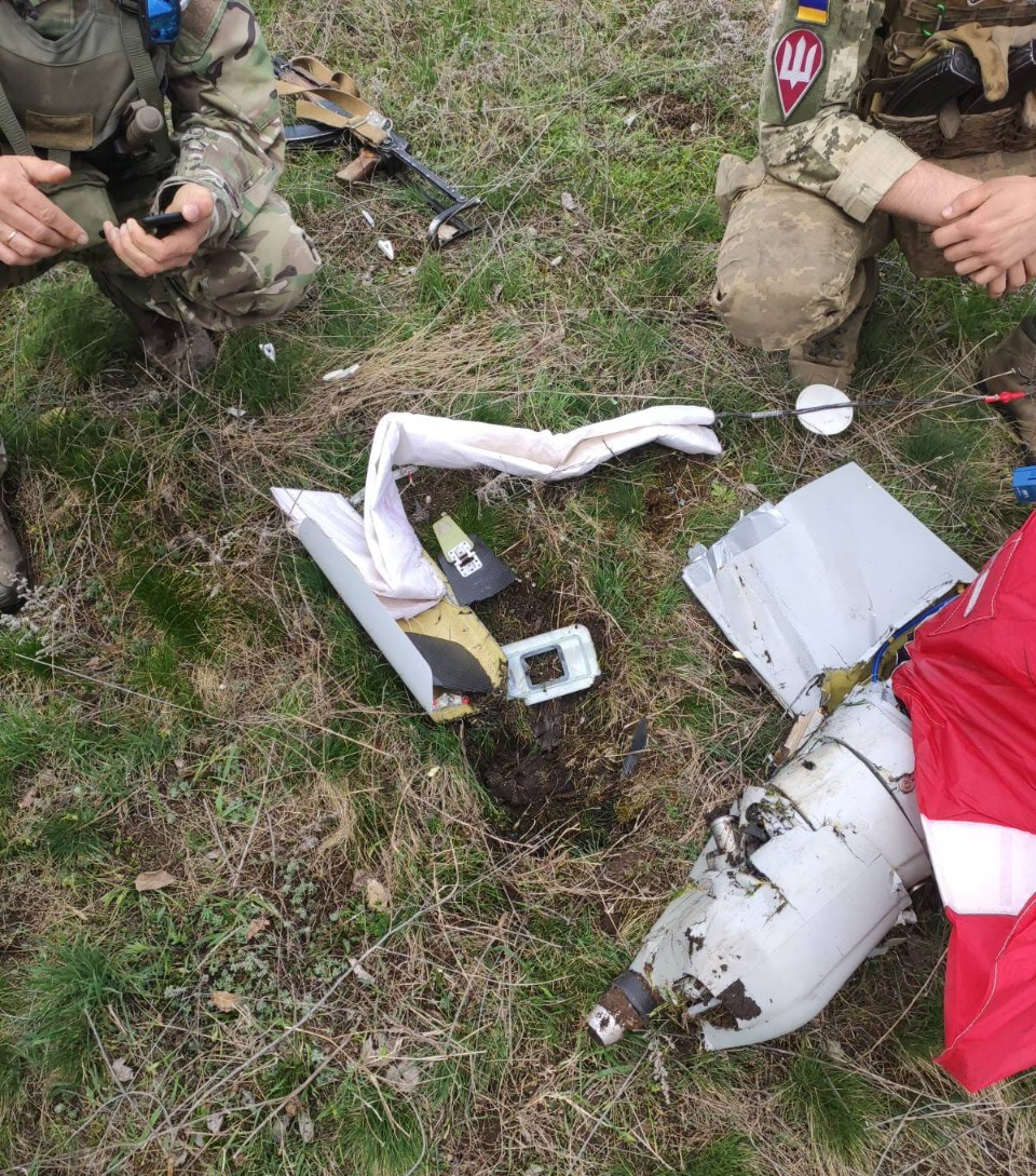 Russian Orlan-10 UAV , that was destroyed in Ukraine