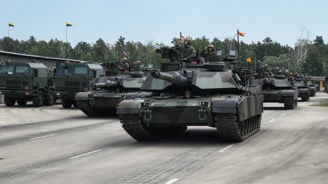 M1A2 Abrams SEPv3 tanks of Polish Armed Forces