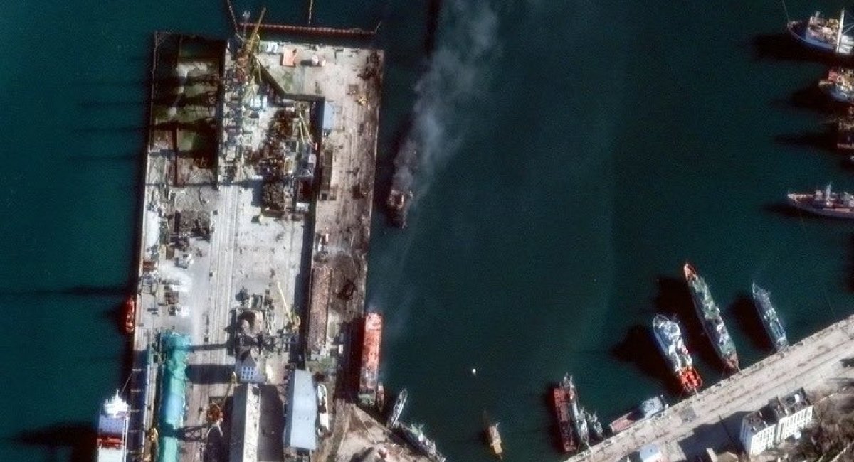 The Novocherkassk landing craft Defense Express The UK Defense Intelligence Analyses the Destruction of Novocherkassk Ship
