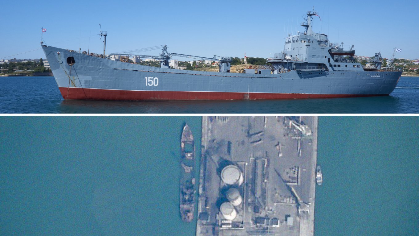 Saratov landing ship: before and after