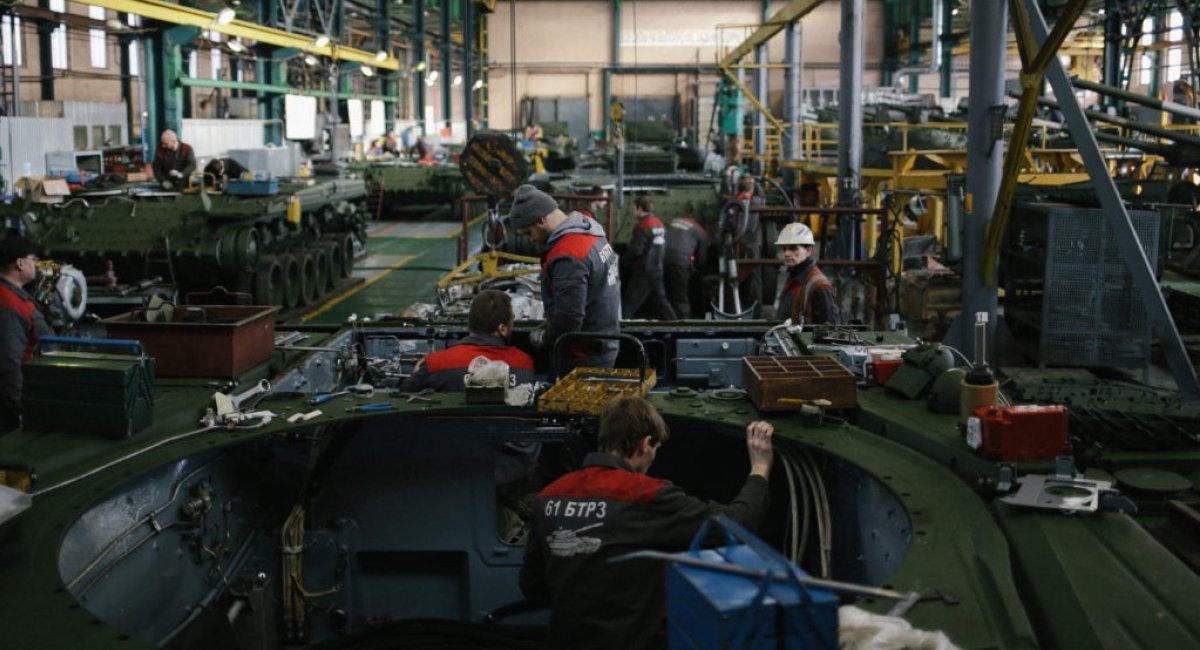 Tank repairing for the russian army