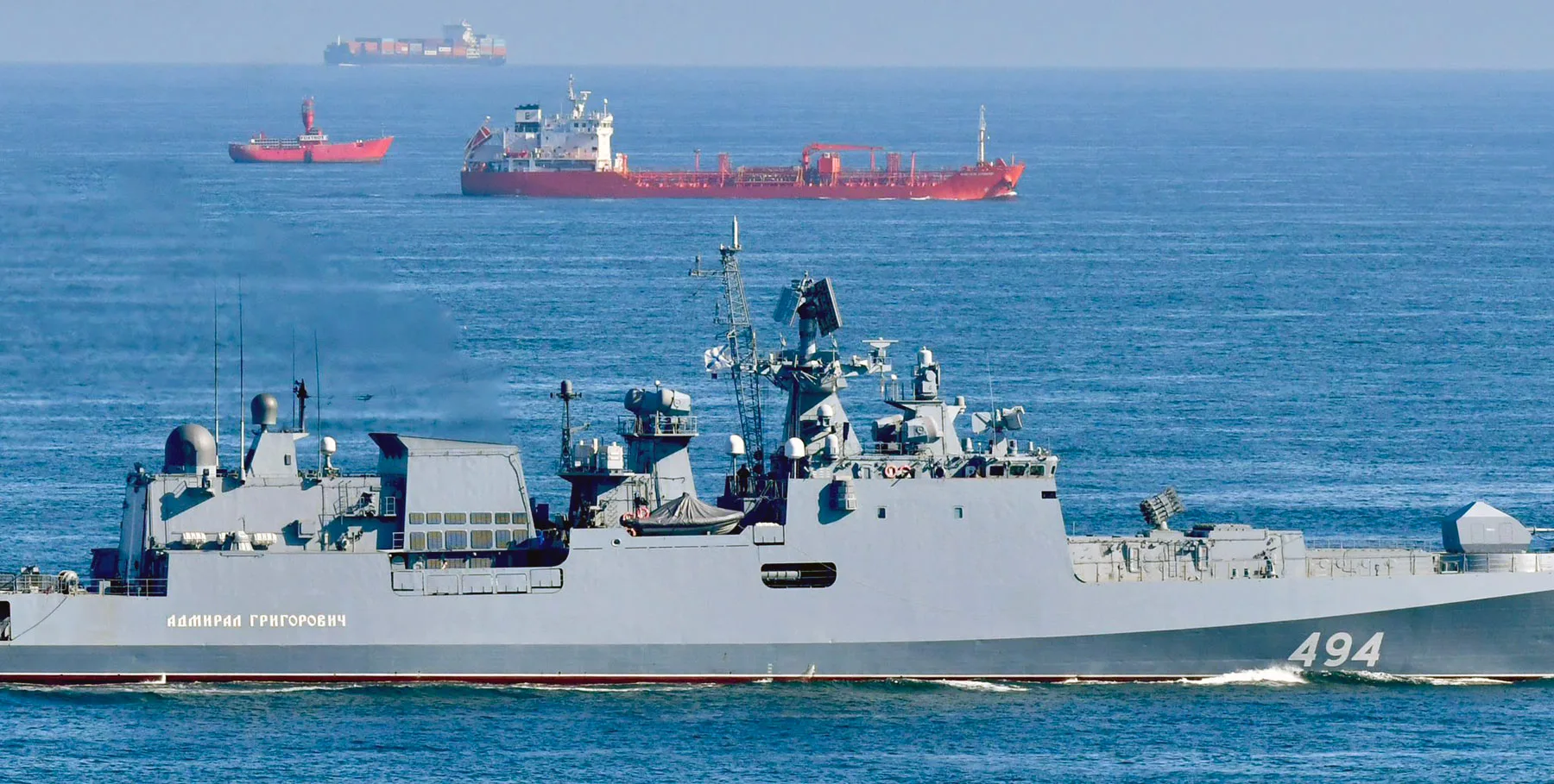 The Admiral Grigorovich frigate Defense Express russian Admiral Grigorovich Frigate Fires at British Yacht in English Channel