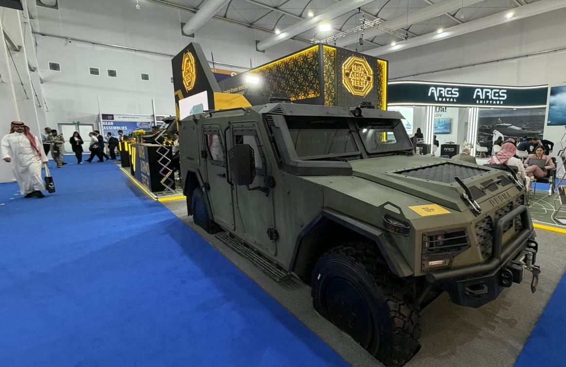 UKR ARMO TECH Showcases Modern Armored Vehicles at World Defense Show 2026, DESNA  multi-purpose tactical vehicle