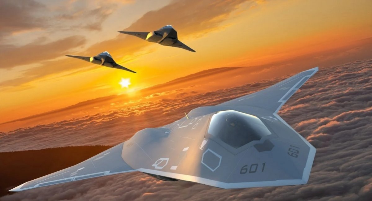 One of the NGAD fighter concept renderings