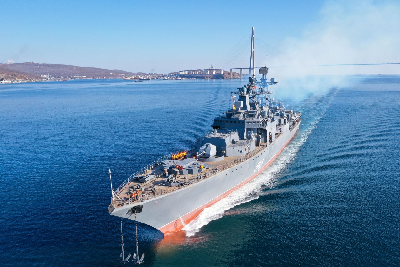 The Marshal Shaposhnikov frigate Defense Express russian Varyag and Marshal Shaposhnikov Ships Sail Into the Red Sea for a few Reasons