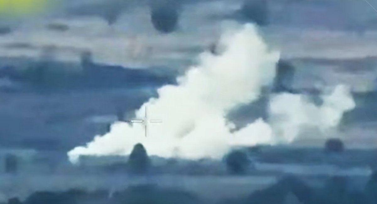 Strike on a russian army mortar ammunition depot near Polohy, Zaporizhzhia region, October 16, 2026 / Screengrab: Facebook/ The 7th Rapid Response Corps of the Air Assault Forces of Ukraine