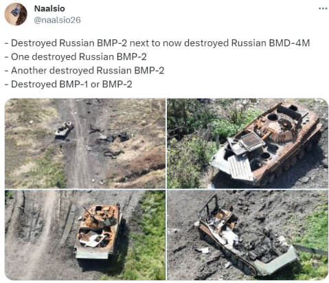 Destroyed russian vehicles in Staromaiorske, July 2023 Defense Express Losses of russian Armored Vehicles in the Battle for Staromaiorske (Photos)
