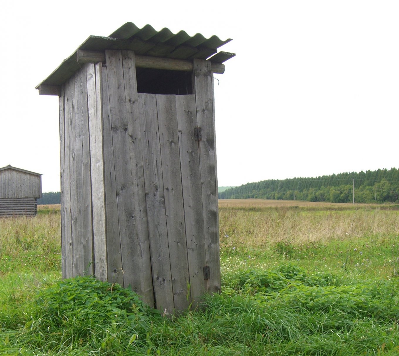 Outdoor toilet in Huliaipole befor russia's airstrike, Defense Express