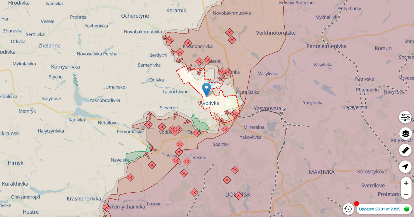 Avdiivka, Donetsk region Defense Express The UK Defense Intelligence: russia Continues Offensive in the East of Ukraine, Focuses on Avdiivka