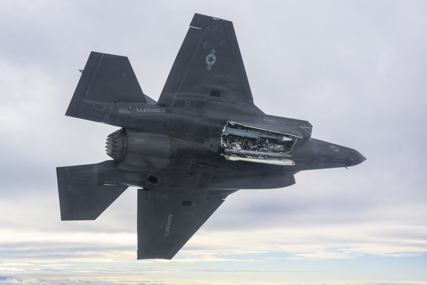 F-35B with Meteor missile during integration trials / Photo credit: Lockheed Martin