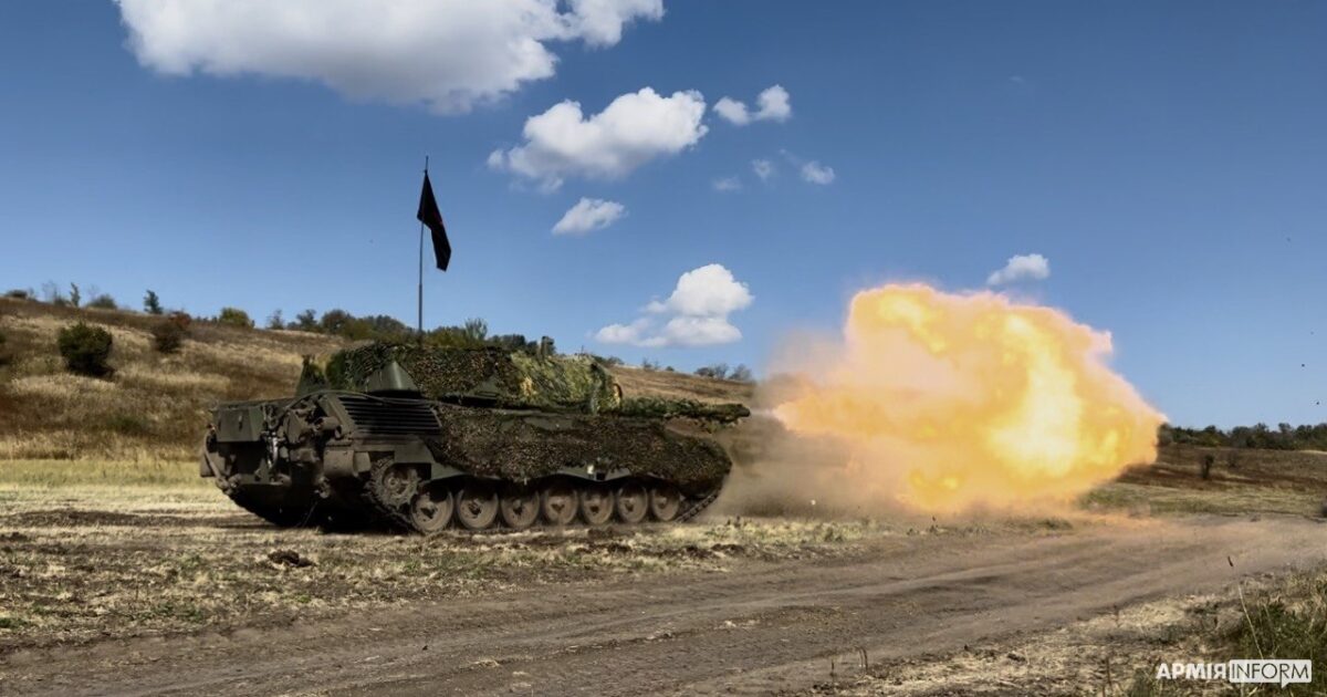 Leopard 1A5 in service with the Armed Forces of Ukraine, September 202