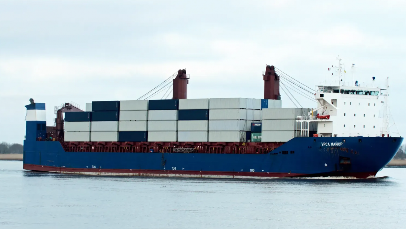 russian Ursa Major cargo vessel Defense Express russian Shadow Fleet Ship Sank with Nuclear Reactor Components Aboard