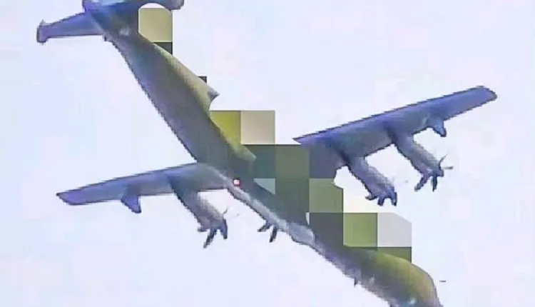 Earlier image of the Chinese Y-9GX-18 identified as a gunship, April 2026 / Open source photo