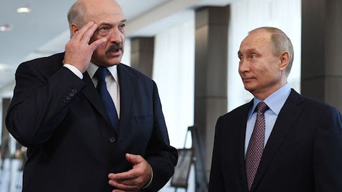 Vladimir Putin, the Russian President, and Alexander Lukashenko, the President of Belarus,