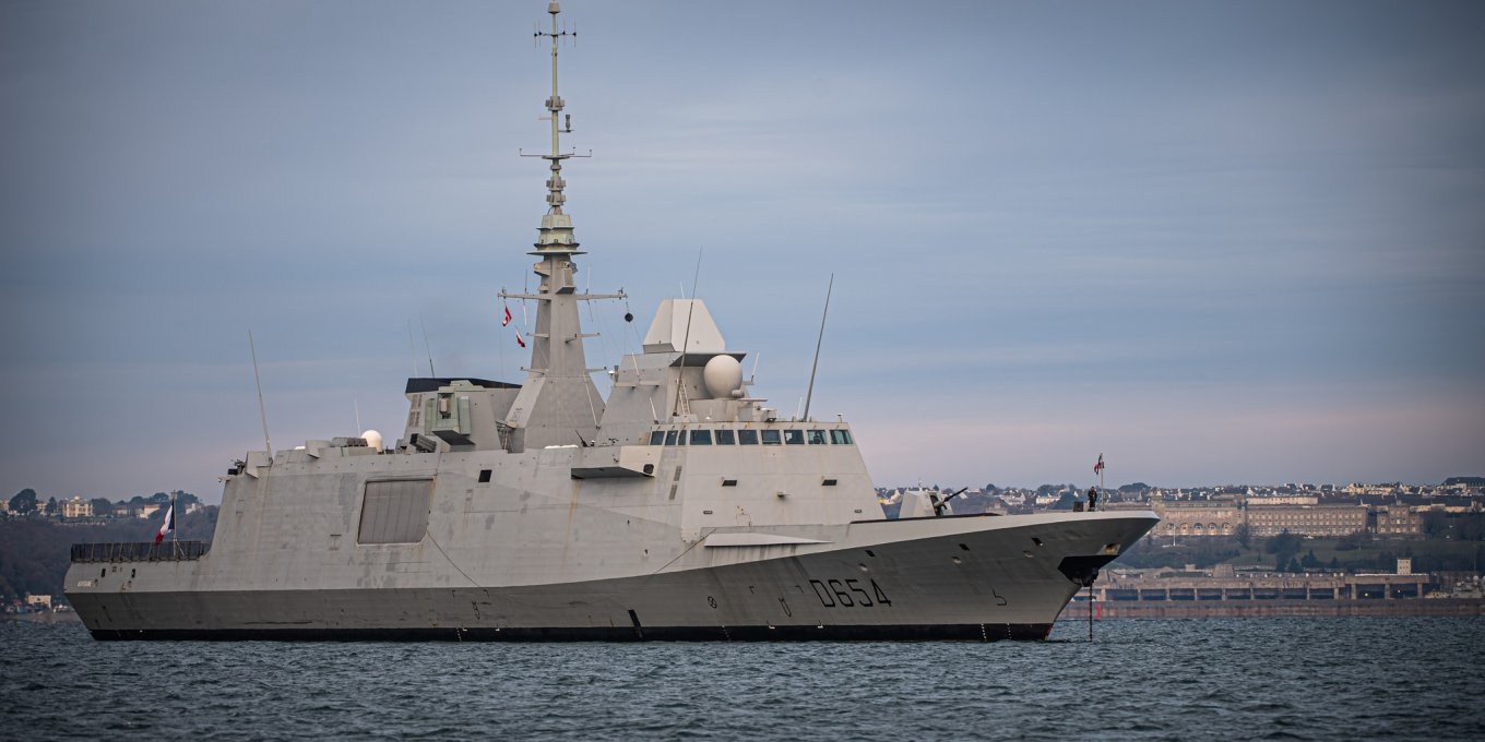 French Navy FREMM-class frigate Auvergne
