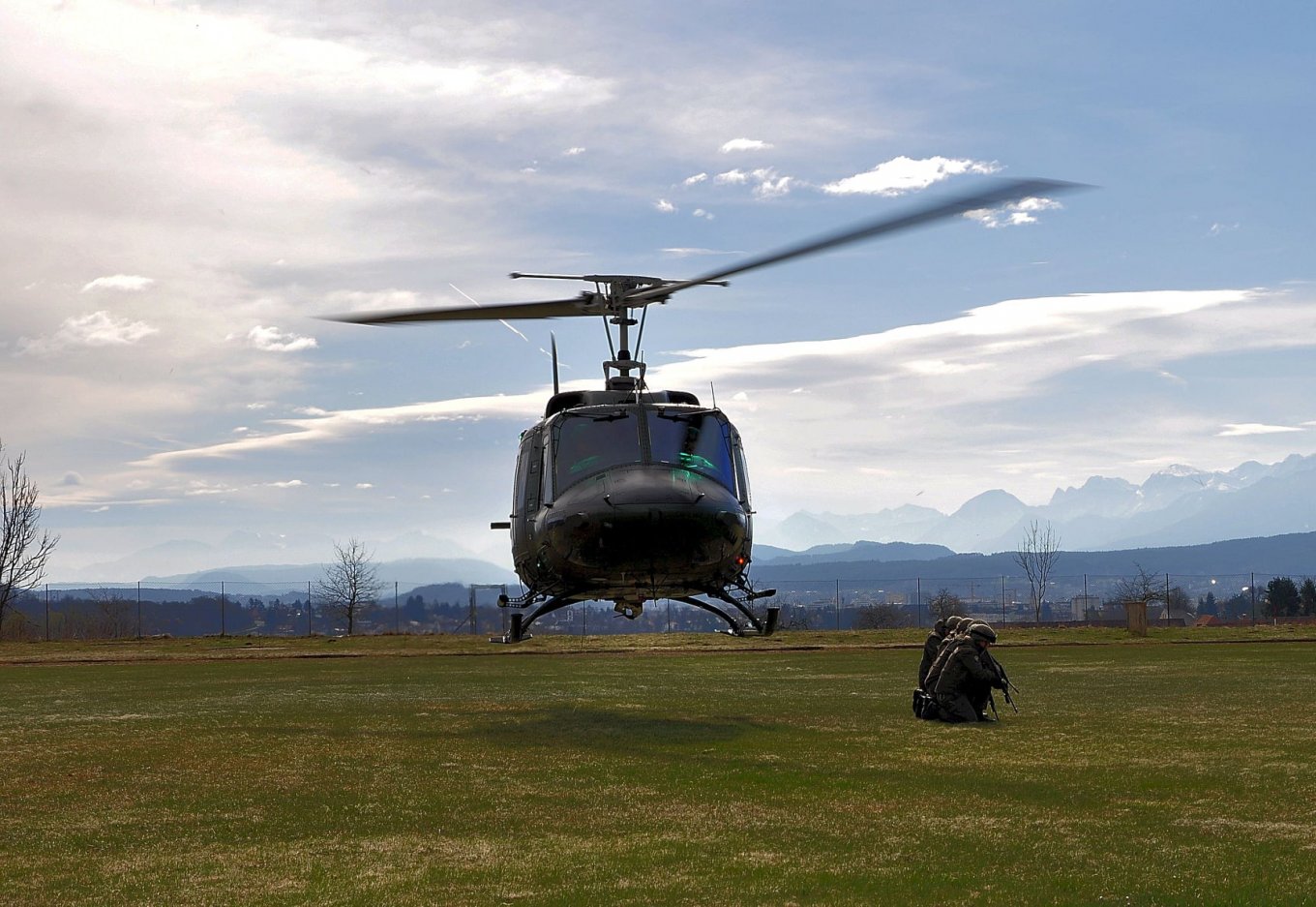 Bell 212 light helicopter of the Austrian Army
