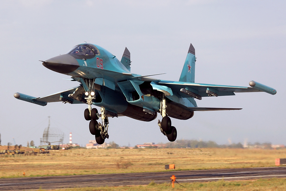 russian Su-30SM  aircraft  with Khibiny electronic warfare suite