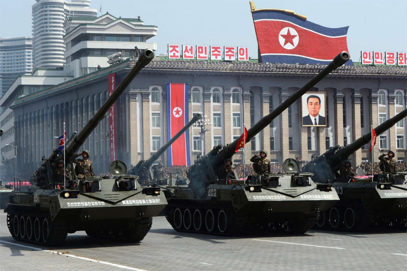 north Korean Koksan self-propelled guns
