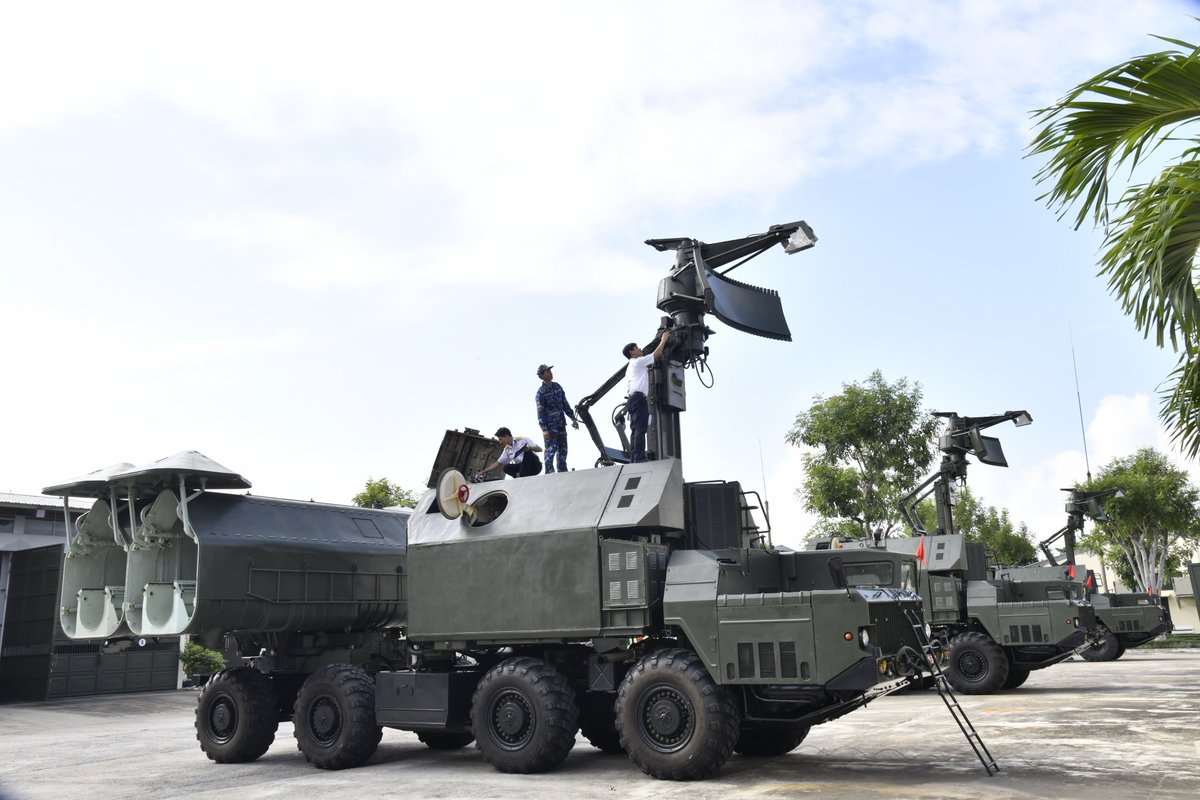 Vietnamese Rubezh coastal missile systems armed with P-15 Termit missiles