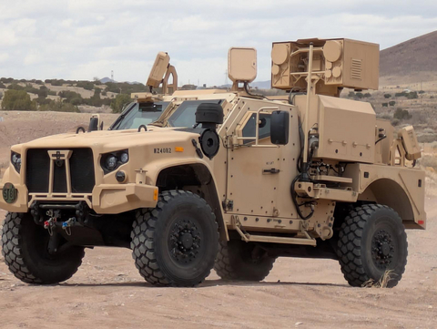 Locust LWS on JLTV armored vehicle / Photo credit: AeroVironment