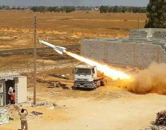 A Kh-29T missile launch from a ground launcher, Libya, August 2014