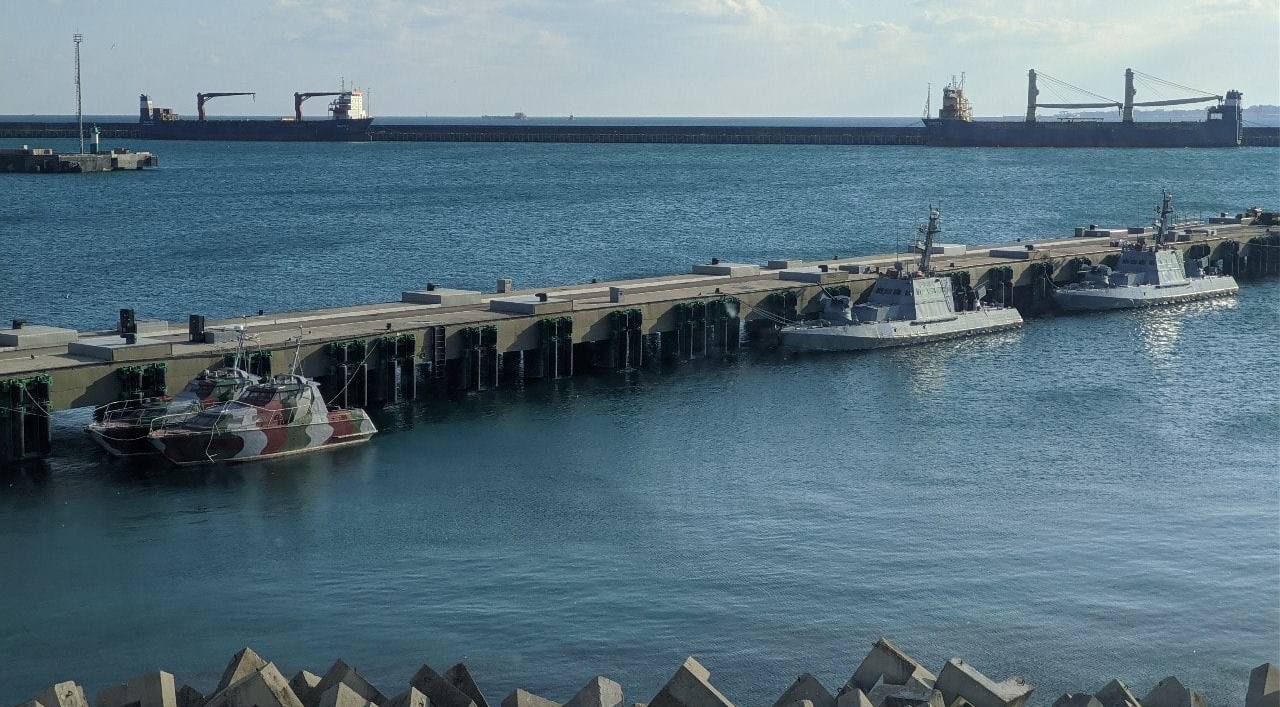 Ukrainian Navy and the Sea Guard boats that were captured by russia in Novorossiysk port, March 17, 2022