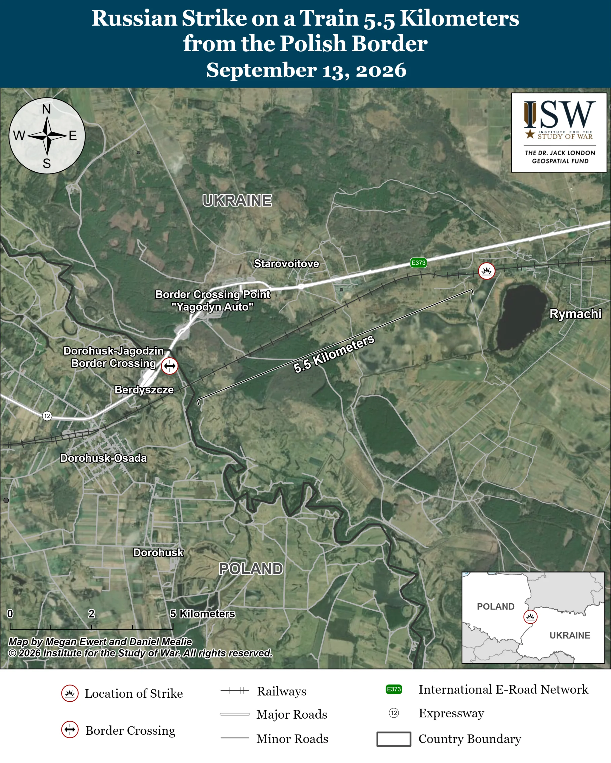 russian Drone Strike Near Poland Likely Targeted European Officials - ISW