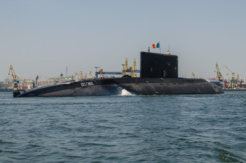Romanian Delfinul submarine of the Soviet Project 877 