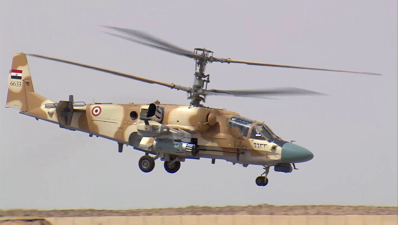 Egyptian Ka-52 attack helicopter