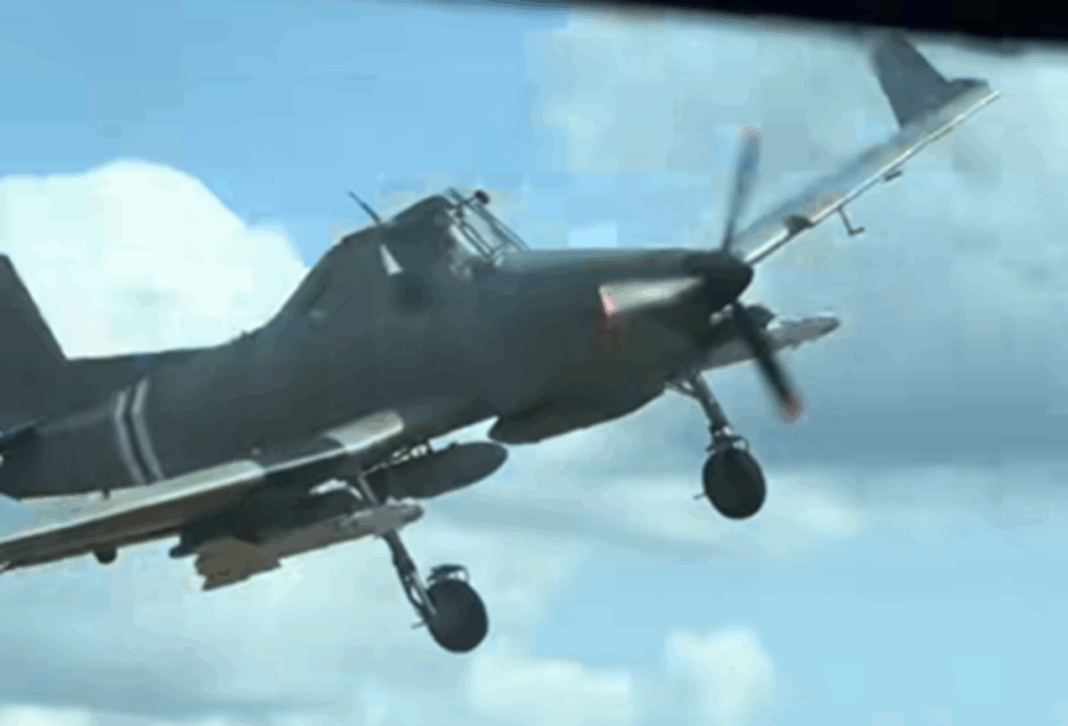 Ukrainian Moravan Z-137 Agro Turbo armed with R-73 missiles