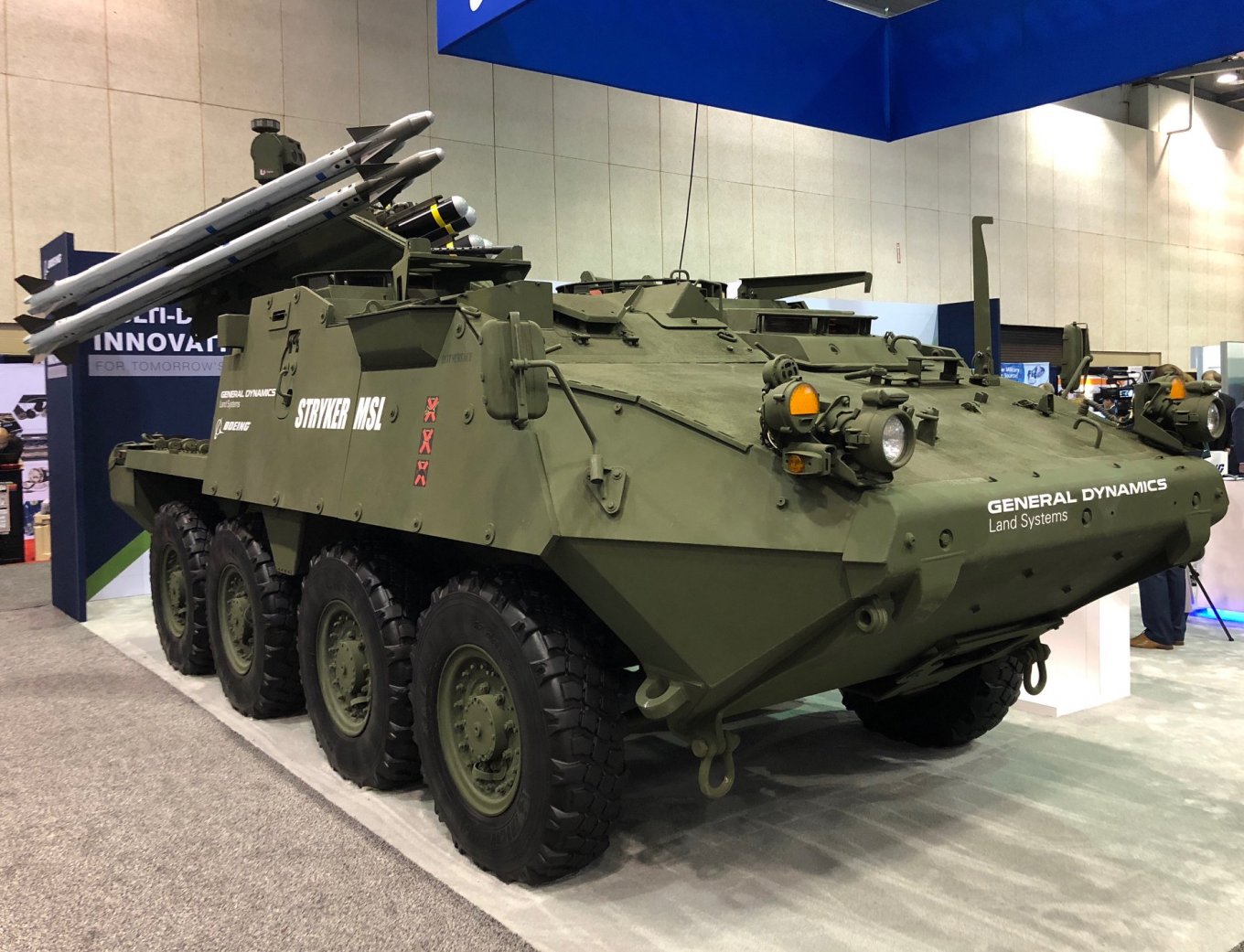 Stryker MSL armed with AIM-9X missiles