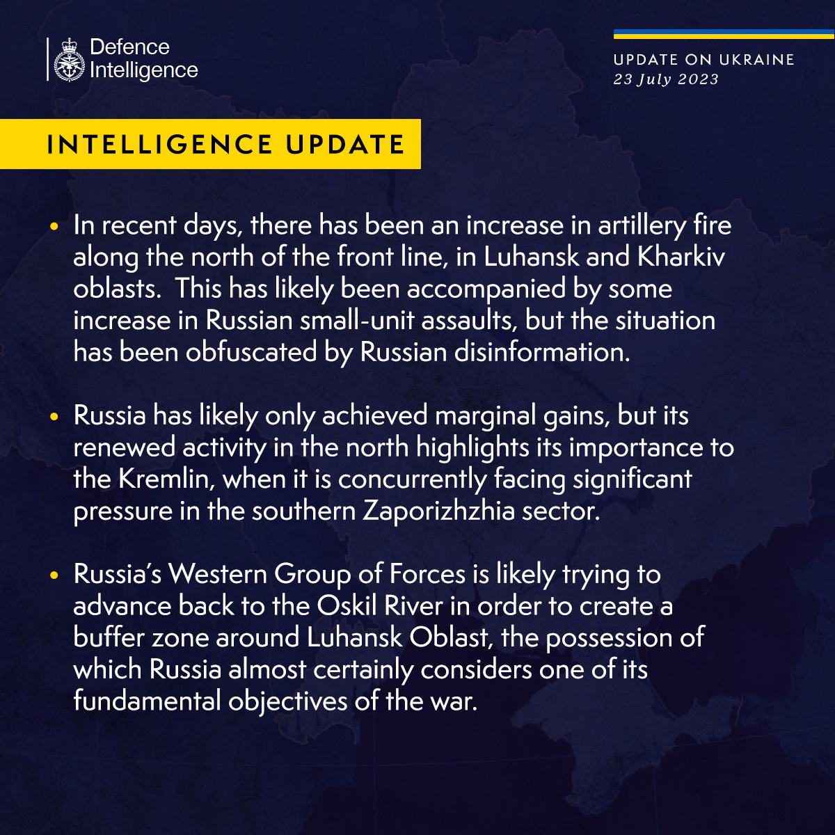 The UK Defense Intelligence Estimates That russians Likely Trying Create Buffer Zone Around Luhansk Oblast, Defense Express