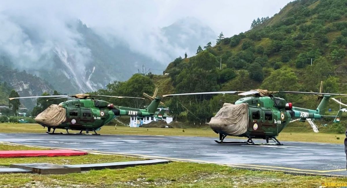 Indian Dhruv light helicopters
