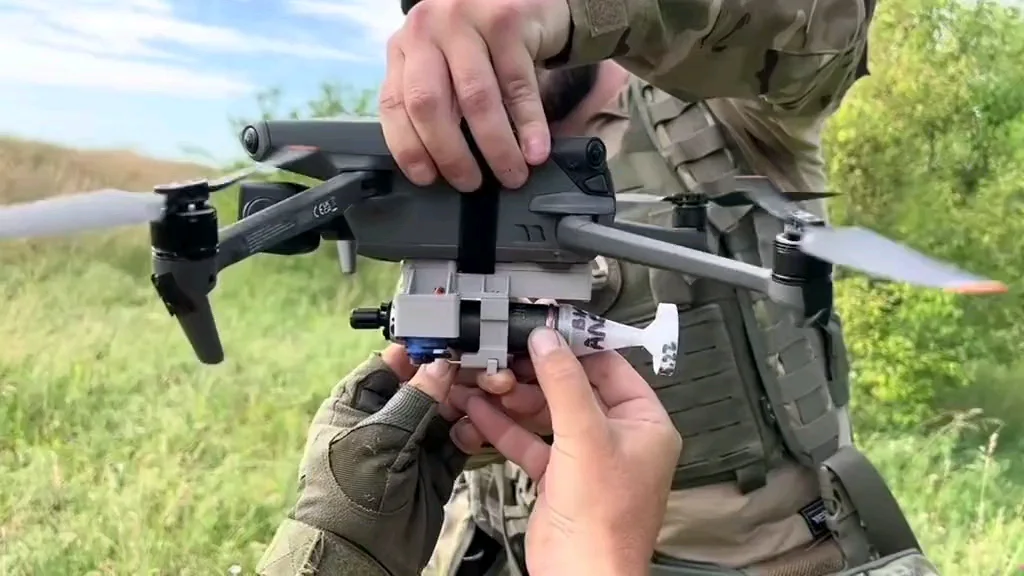 Ukrainian soldiers use various handmade devices to make commercial drones deadly
