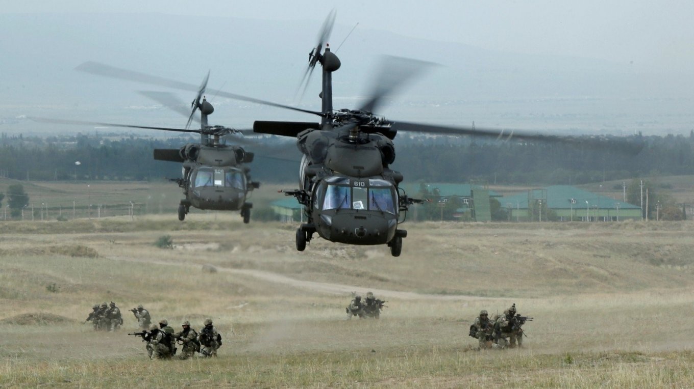 UH-60M Black Hawk helicopter in flight, Lithuania and Estonia Oppose EU Shift from U.S. Weapons — and They Might Be Right
