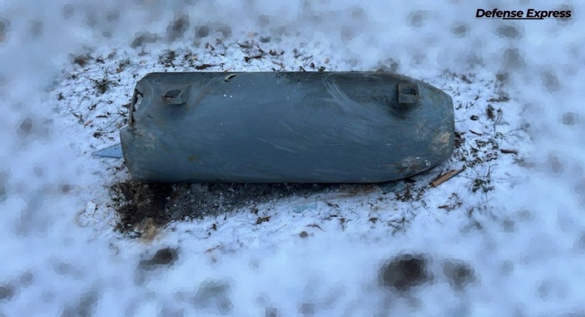 Unexploded warhead of a Kh-101 shot down by air defense in Ukraine, January 23