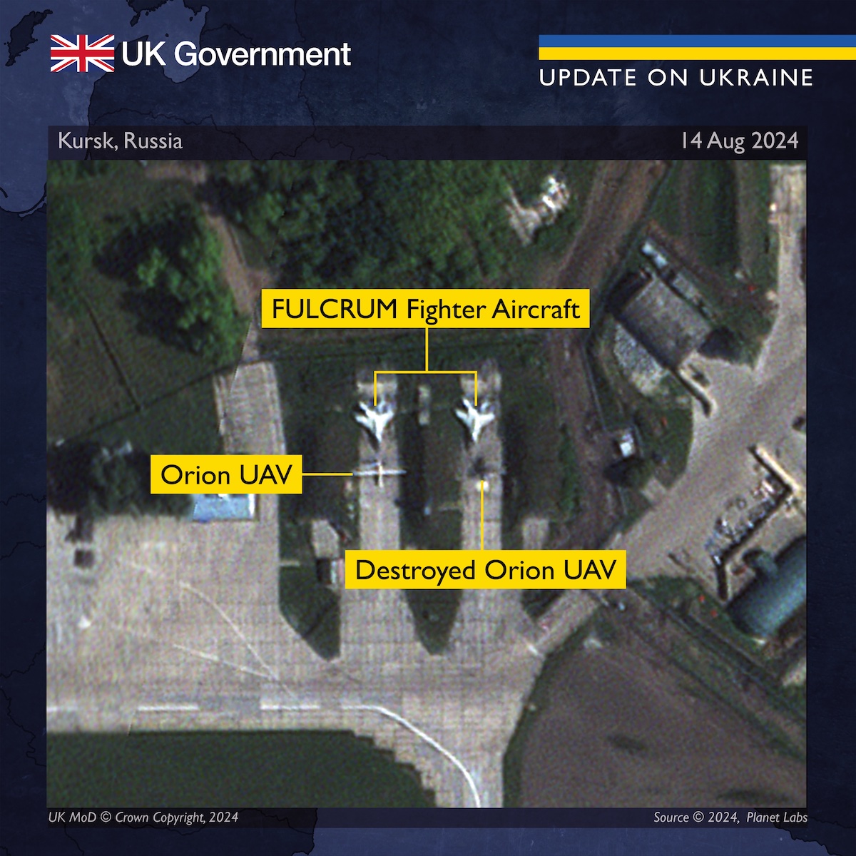 Defense Express The UK Defense Intelligence Analyzes Ukrainian attack on the Kursk Khalino Airfield