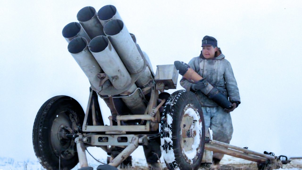 German Nebelwerfer, illustrative photo for comparison / Defense Express / RBU-1200 Uragan Combined With ZU-23-2 Carriage is the New russian Nebelwerfer Analog