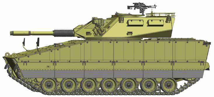 Why do Poles Need Heavy CBWP IFV That Weighs As Much As a Full-Fledged T-64B Tank, Conceptual image of a vehicle based on the Polish heavy CBWP IFV, Wojsko i Technika