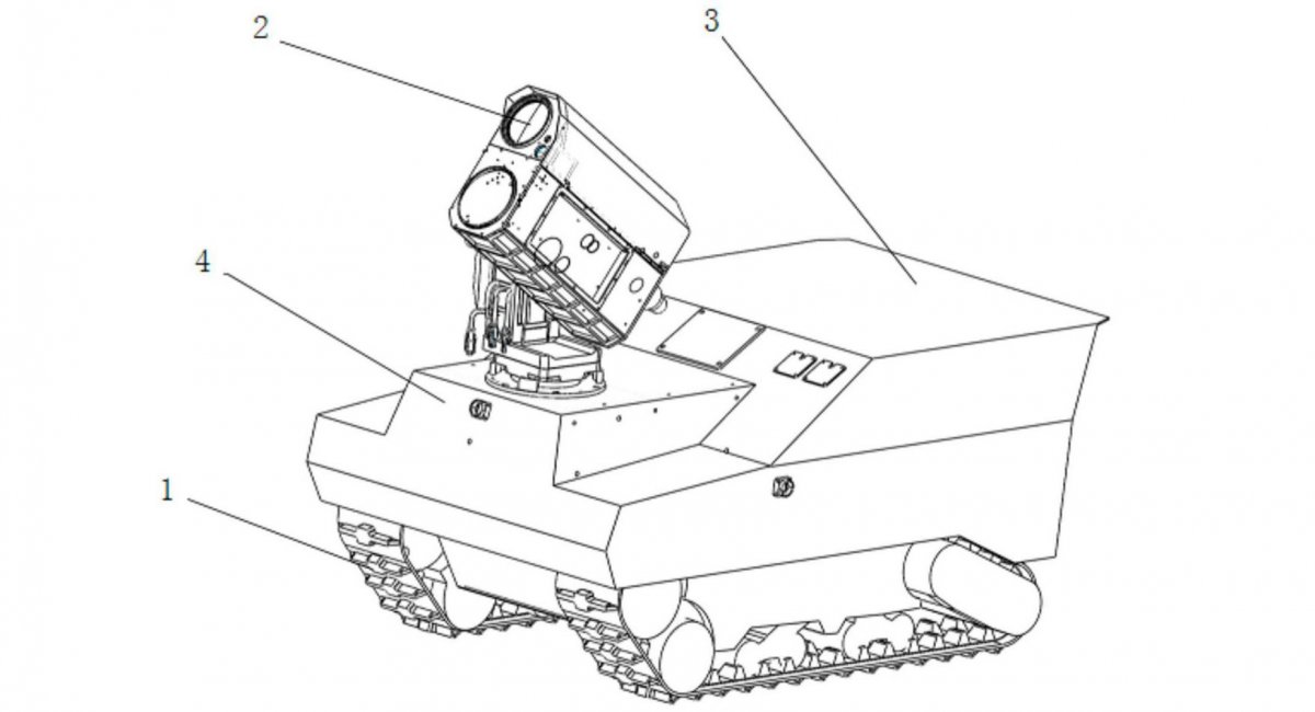 Strazh ground robotic combat system with combat laser