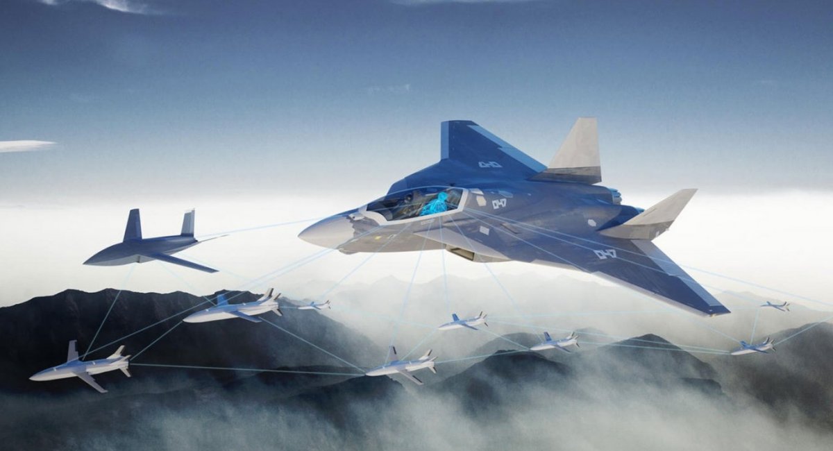 FCAS with fighter and drones united into one combat cloud