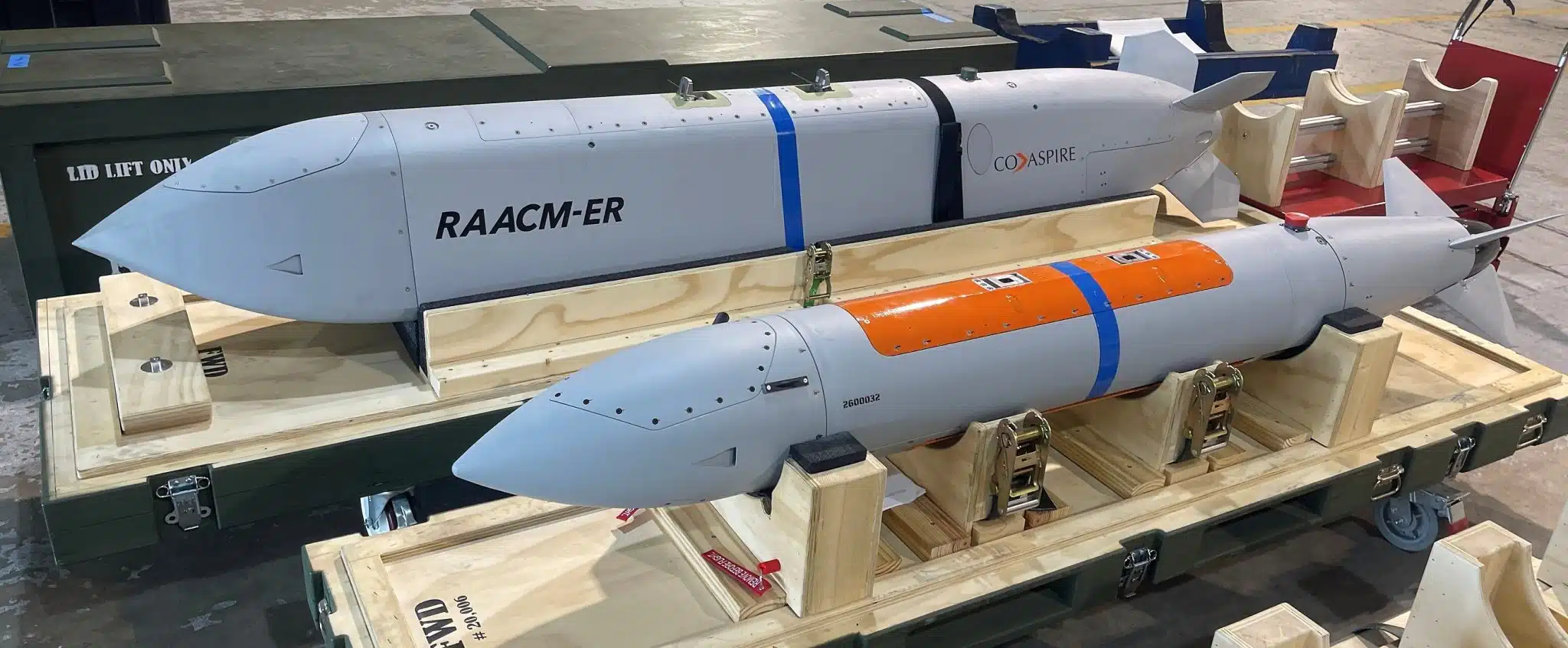 Size comparison of RAACM-ER (top) and base RAACM variant (bottom) / Photo credit: Naval News