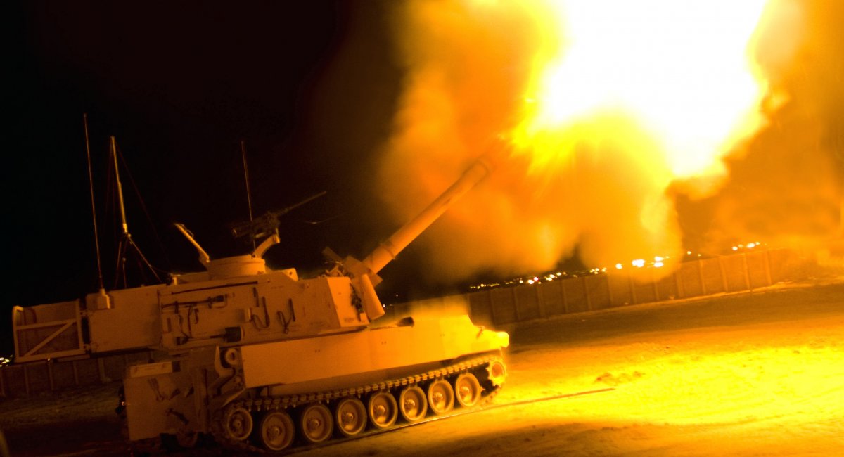 M109A6 self-propelled howitzer of the US Army