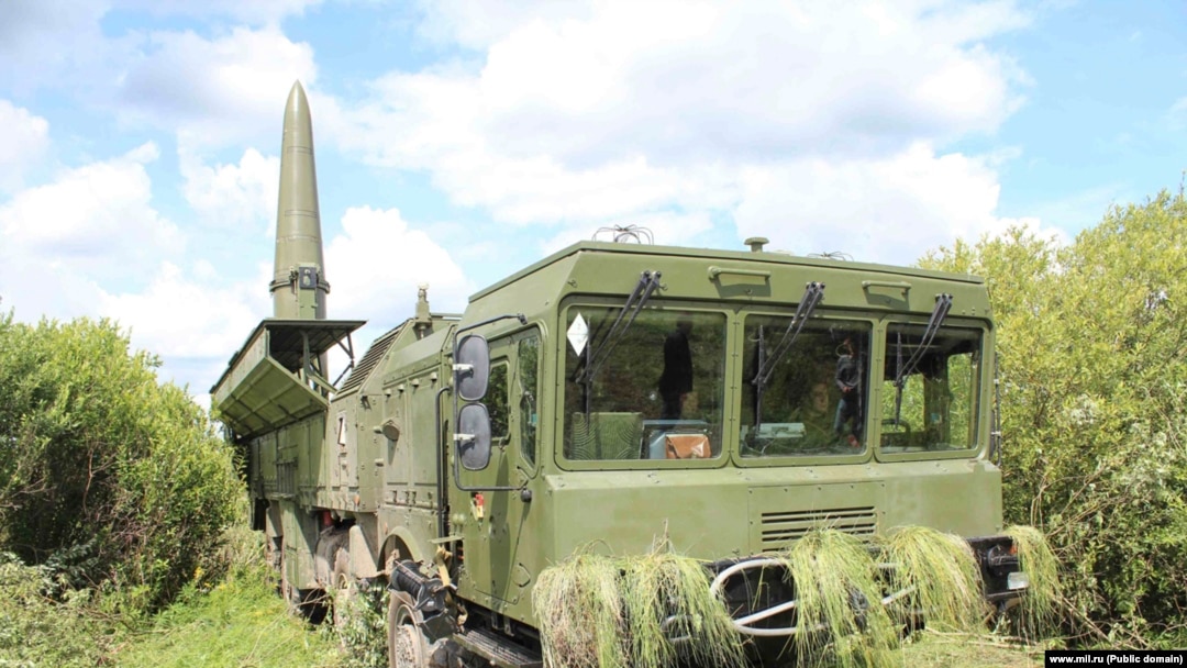 Iskander-M on the 9P78-1 transporter erector launcher